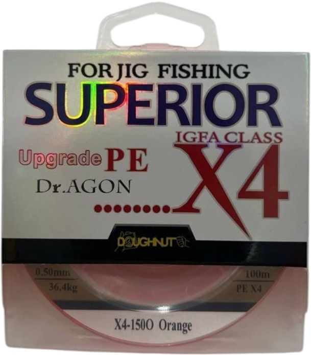 Dr.AGON Рибальський плетений шнур Superior Upgrade PE X4 36.40кг