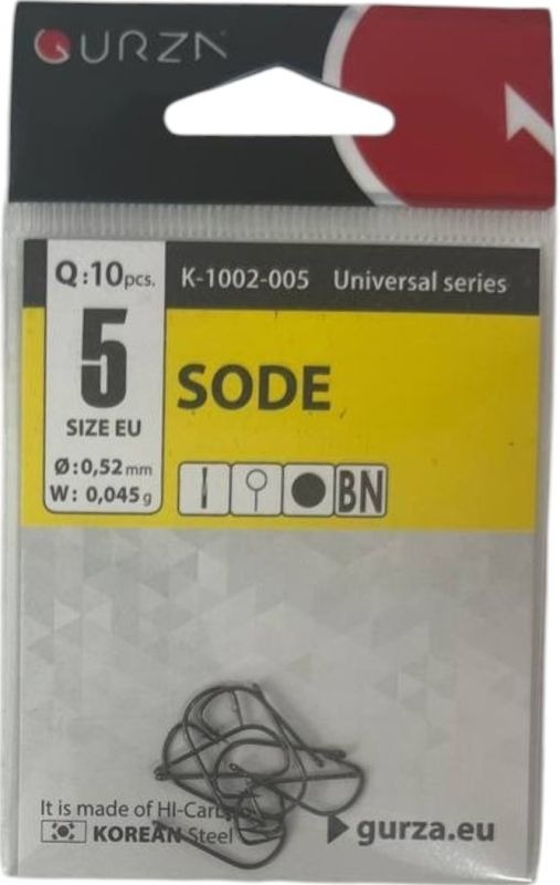 Гачки 10 шт SODE size 5