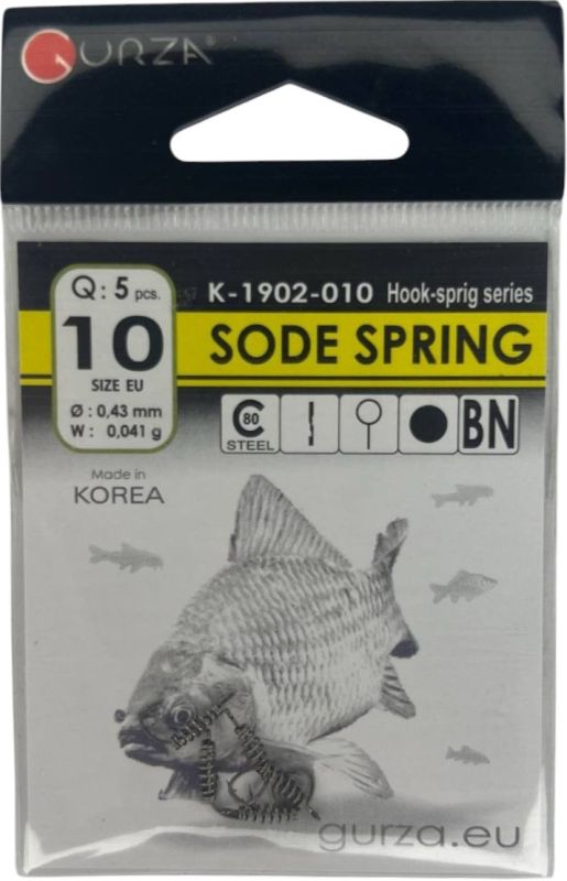 Гачки 5 шт SODE SPRING size 10