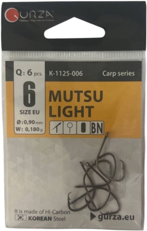 Гачки 6 шт MUTSU LIGHT size 6