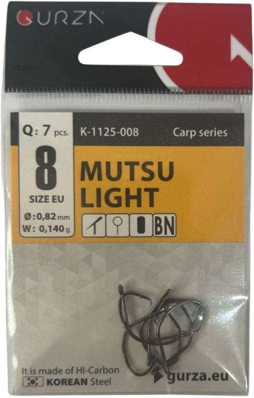 Гачки 7 шт MUTSU LIGHT size 8