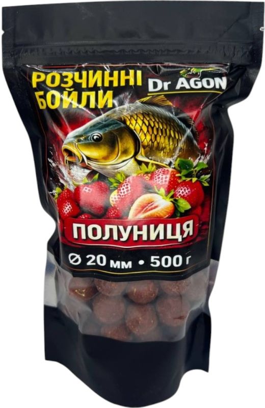 Dr.Agon Розчинні Бойли "Полуниця"